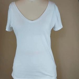 H&M womens 95% cotton 5% elastane top